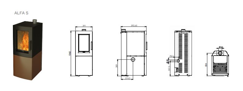 Ravelli - Poêle à Pellets - AIR - Alfa S