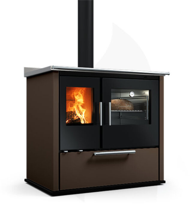 Cuisinière bois Olga 80 Bronze