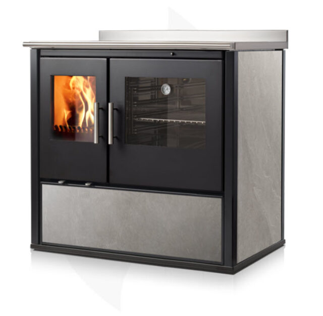 Nobis - Cuisinière à bois - Olga Gres 90 - Grey